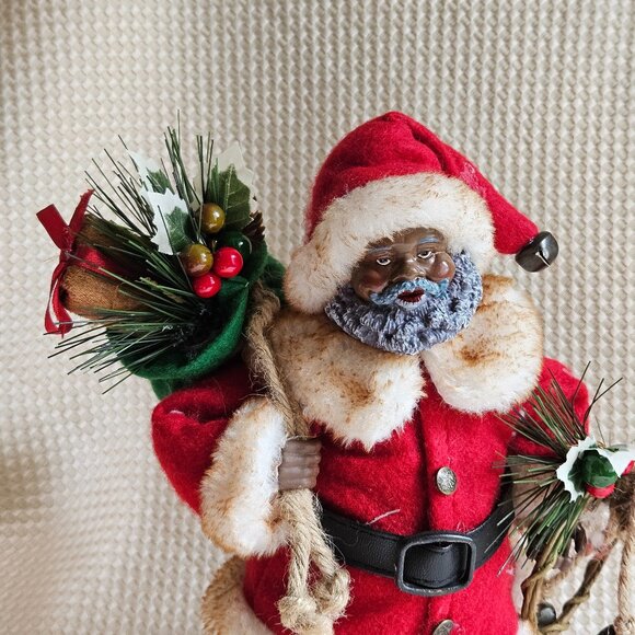 Ashland Christmas Collectible Santa with Gift Sack Holly‎ - NEW with tag - Picture 2 of 10